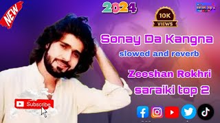 Sonay Da Kangna Zeeshan Rokhri mp3 slowed and reverb 2024 [upl. by Ynnob]