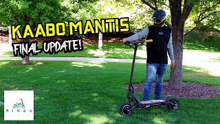 Kaabo Mantis 750 Mile 1200 km Update New Upgrades Repairs and More [upl. by Kataway]