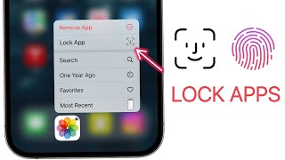 How to LOCK APPS on iPhone with Face ID amp Passcode [upl. by Higgins]