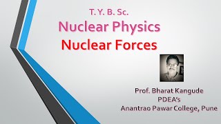 TYBSc Nuclear Physics Nuclear Forces  SPPU [upl. by Hussein841]