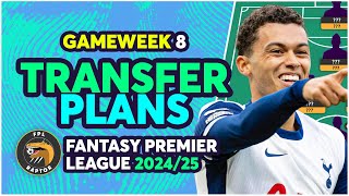 MY FPL GAMEWEEK 8 TRANSFER PLANS  GW8 EARLY THOUGHTS  Fantasy Premier League Tips 202425 [upl. by Artcele]