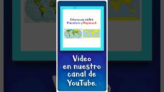 Diferencias Planisferio mapamundi Shorts Short Geografía GeografiAndo geography mapa mapas [upl. by Liam]