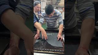 Factory assembly line water transfer graffiti hydrographic craftshorts printing diy shorts [upl. by Kelci3]