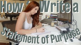 How to Write a Statement of Purpose for Grad School Applications MastersPhD Advice [upl. by Minton]