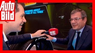 Interview Pirelli Genf 2017 Neuste Technik für den Reifen [upl. by Aivek950]