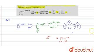 Identify the structure of the major products AB C and D formed in the following sequence of re [upl. by Xuaeb]