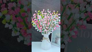 Handmade diy ribbon flowers gift handmade diy craft flowers tutorial diyflowers ribbon [upl. by Fonville]