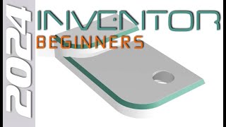 E1 Autodesk Inventor 2024  Basic Modeling for Beginners Tutorial with Training Guide [upl. by Heringer635]