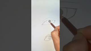 How to draw eyelashes and eyes correctlySubscribe to me 🙏☝️artshortsshorts [upl. by Dusza81]