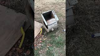 Gas furnace blower wheel assembly cleaning trane rheem American standard hvac furnace payne [upl. by Whitelaw]