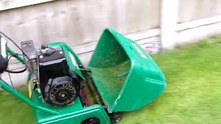 qualcast classic 35s petrol self propelled cylinder roller mower [upl. by Ailel]