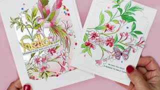 MustTry Tips on Ink Color Combinations  Creative DieCutting with Bibi [upl. by Ecnarrot]