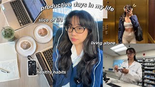 PRODUCTIVE days in my life 🥼 working full time living alone healthy habits amp slice of life [upl. by Carlo]