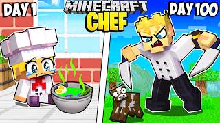 I Survived 100 Days as CHEF in Minecraft [upl. by Nospmoht]