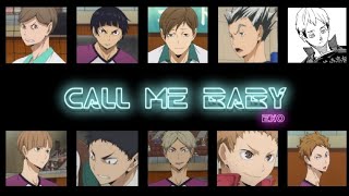 Haikyuu EXO Call Me Baby lyrics 하이큐로 엑소 콜미베이비 가사 쓰기 [upl. by Ynot]