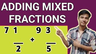 How To Add Mixed Fractions Mathssirwaqassheikh Mixedfractions [upl. by Korman]