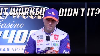 Denny Hamlin Defends Unorthodox Playoff Approach quotIt Worked Didnt itquot [upl. by Delano]