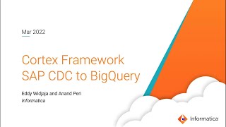 Demo Cortex Framework SAP CDC to BigQuery [upl. by Petulah]