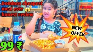 Dominos Cheapest Meal Ever Honest Review  Best Family 0786  vlogdominosreviews [upl. by Asillim448]