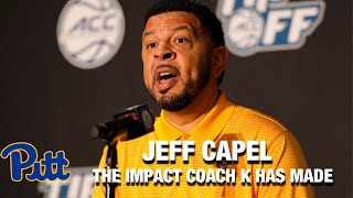 Pitts Jeff Capel On The Impact Coach K Has Made On Him [upl. by Trixi827]