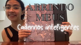 Unboxing Caderno Inteligente  Ônyx e Preto G linhas brancas [upl. by Nnov]