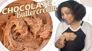 The Ultimate Chocolate Buttercream Frosting Recipe chocolatebuttercream [upl. by Nerej]