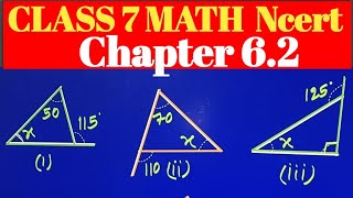 CLASS 7 MATH NCERT Chapter 62 triangle [upl. by Mikah]