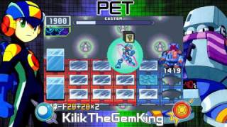 Megaman Battle Network 4  KendoMan SP amp ColdMan SP [upl. by Esirehs]