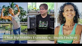 Exercise with Angela Fischetti Hip Mobility Exercises Done in a Chair [upl. by Adilem]