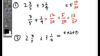 Addition of Mixed Fraction 1 [upl. by Way194]