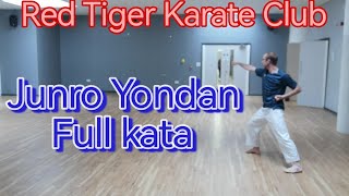 Junro Yondan Full kata slow  Red Tiger Karate Club [upl. by Demetria]