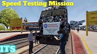 Speed Testing Mission  Indian Train Simulator Gameking550 [upl. by Oiramej333]