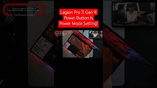 ●Lenovo Legion Pro 7i Gen 9 The Power Button Is A Status Indicator [upl. by Aruam]