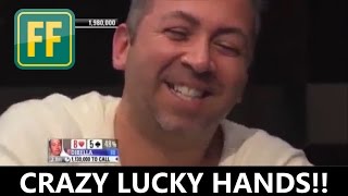 Top 5 Luckiest Poker Tournament Hands of All Time [upl. by Ynney2]