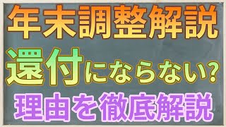 年末調整解説シリーズ 年末調整で還付にならない場合 [upl. by Auqinal265]