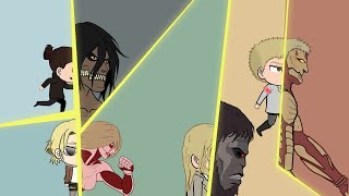 FULL Chibi Titan Transformation Season 1  Attack On Titan Animation [upl. by Lenor]