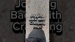 Jogging Back With Cramping Legs motivation fitness outdoor [upl. by Odrareg]