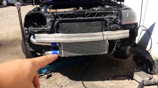 audi TT 180 front ic how to install [upl. by Aliek488]