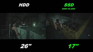 PS4 HDD vs SSD BIOHAZARD 2 Loading Time [upl. by Ob]