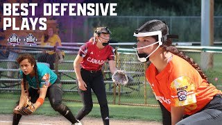 13 MINS of Best Defensive Plays Junior amp Senior League Softball World Series  Teenage Divisions [upl. by Etram]