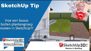 🏷️Hoe een buxus bollen plantengroep maken in SketchUp💎 Tip 227 [upl. by Demona]