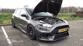 Ford Focus RS Mk3 with Decat Straight Milltek Exhaust Revs amp Accelerations [upl. by Agn]