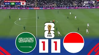 Saudi Arabia vs Indonesia  Asian Qualifiers 2026 World Cup Full Match [upl. by Obellia930]