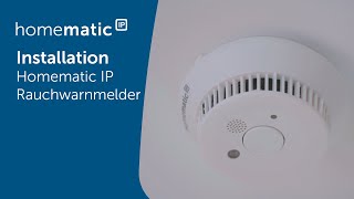 Homematic IP  Installation eines Rauchwarnmelders [upl. by Dzoba]