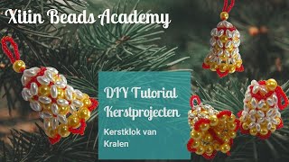 Kerstklok van kralen  DIY Tutorial [upl. by Dierdre404]