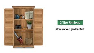 Mcombo Wood Storage Shed Model 60560870D [upl. by Aymik626]