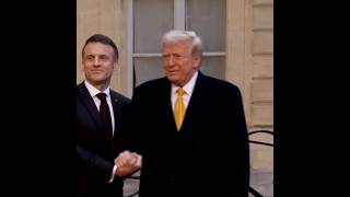 Donald Trump meets with French President Macron [upl. by Lamori]