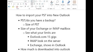 How to import PST into New Outlook Part 2 [upl. by Melisent]