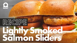 RECIPE  Smoked Salmon Sliders  How to make the best smoked salmon sliders [upl. by Ainot]