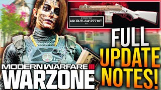 WARZONE All NEW UPDATE CHANGES amp PATCH NOTES Aftermarket Weapon Update Gameplay Changes amp More [upl. by Zinah]